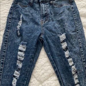 Women skinny high waisted jeans